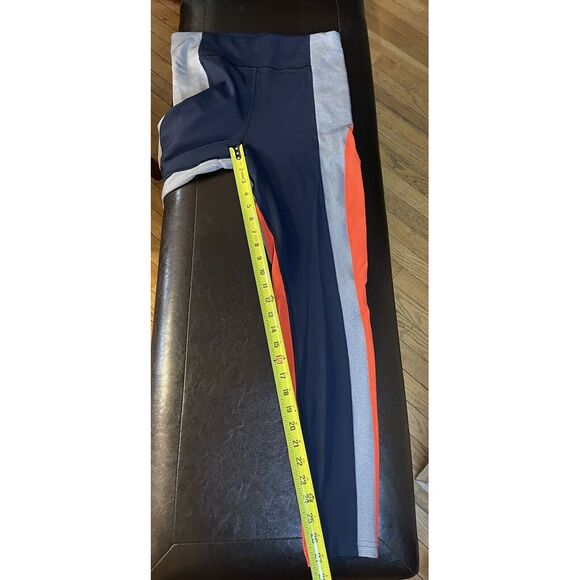 Athleta Navy Crest Colorblock Tight‎ Leggings Women's Medium - Picture 5 of 5